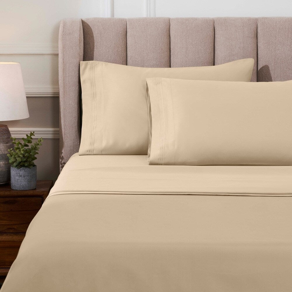 Superior Egyptian Cotton 1000 Thread Count Deep Pocket Solid Sheet Set