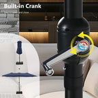 MAISON ARTS 15ft Double-Sided Patio Extra Large Twin Umbrella with Base Included