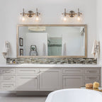 2/3 Light Bathroom Vanity Light Wall Sconce with Glass Shade