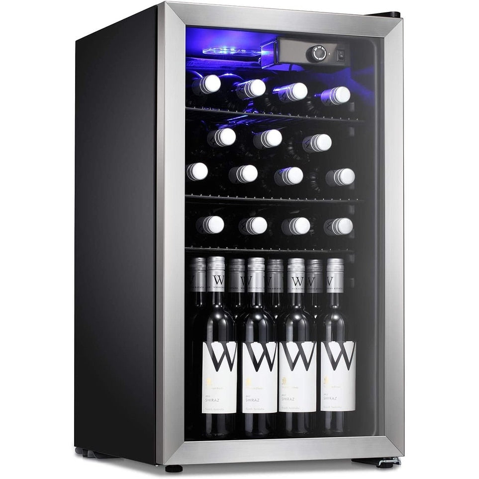 26 Bottle Wine Cooler/Cabinet Beverage Refigerator Mini Fridge - 17.52*19.29*31.18in