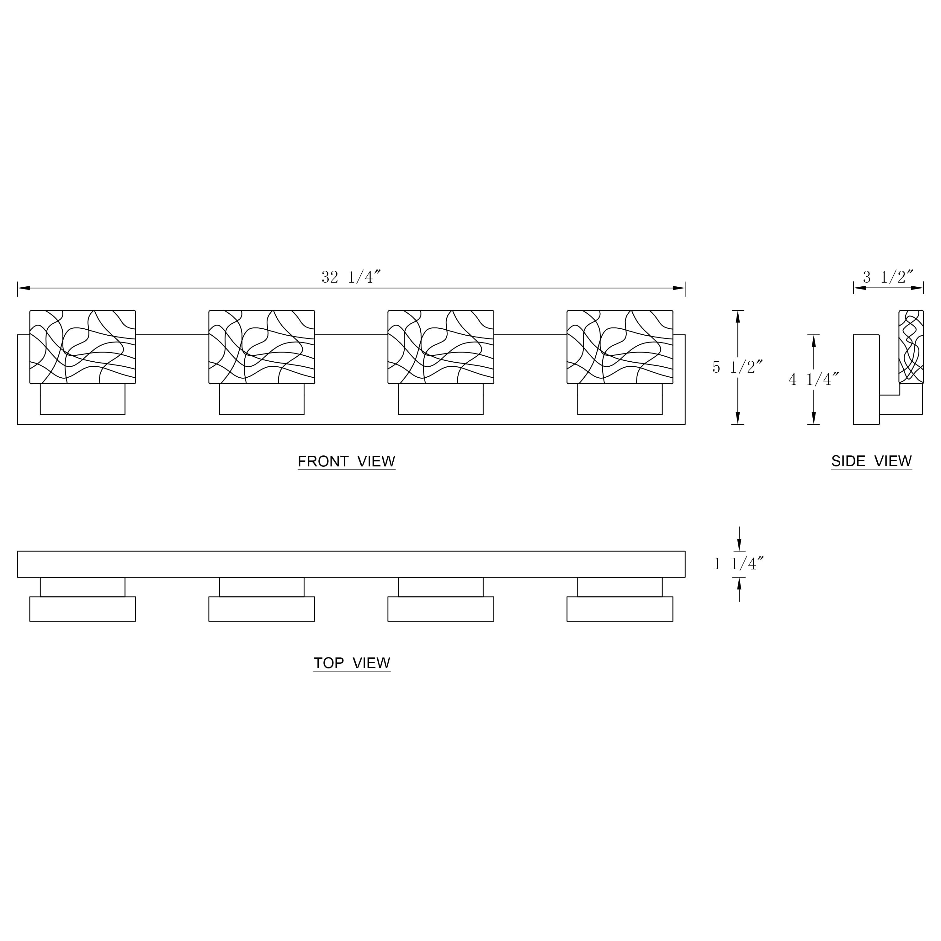 C Cattleya Stainless Steel 3000K Integrated LED Vanity Light with Art Glass Shades - Chrome