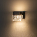 C Cattleya Stainless Steel 3000K Integrated LED Vanity Light with Art Glass Shades - Chrome