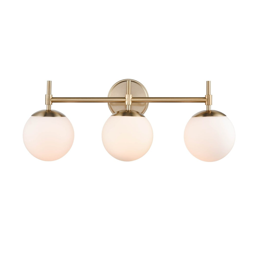 929 Lighting 3 Light Bathroom Vanity Fixture in Multiple Finishes with Opal Glass Shades