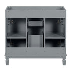 36'' Modern Bathroom Vanity with Top Sink and Mirror Cabinet,2 Doors and 2 Drawers