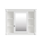 36'' Modern Bathroom Vanity with Top Sink and Mirror Cabinet,2 Doors and 2 Drawers
