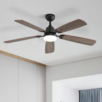 48 and 52 Integrated LED Ceiling Fan with Light and Remote, Reversible DC Motor