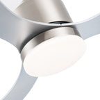 52 Inch LED Ceiling Fan with Lights Remote(3-Blade)