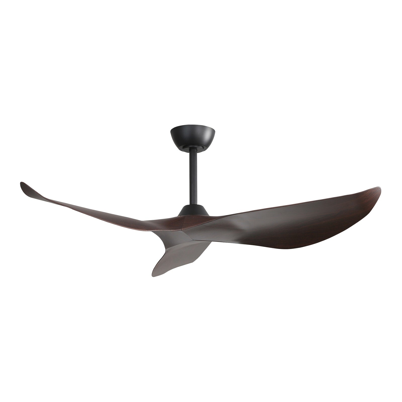 52 inch Modern Solid Wood / ABS Ceiling Fan With Remote Control(No Light),6 WInd Speed,Reversible Airflow