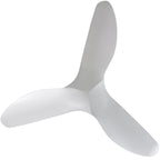 52 inch Modern Solid Wood / ABS Ceiling Fan With Remote Control(No Light),6 WInd Speed,Reversible Airflow