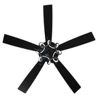 52 Modern Chrome/ Black Indoor Dimmable LED Ceiling Fan with Light and Remote