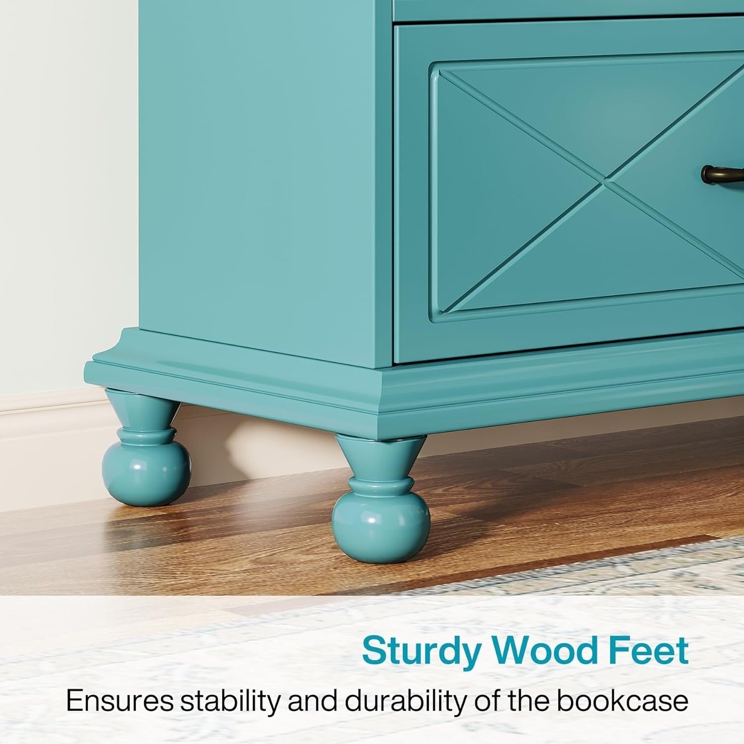 6-Shelf Bookcase Bookshelf with Drawer 71 Book Shelf for Living Room