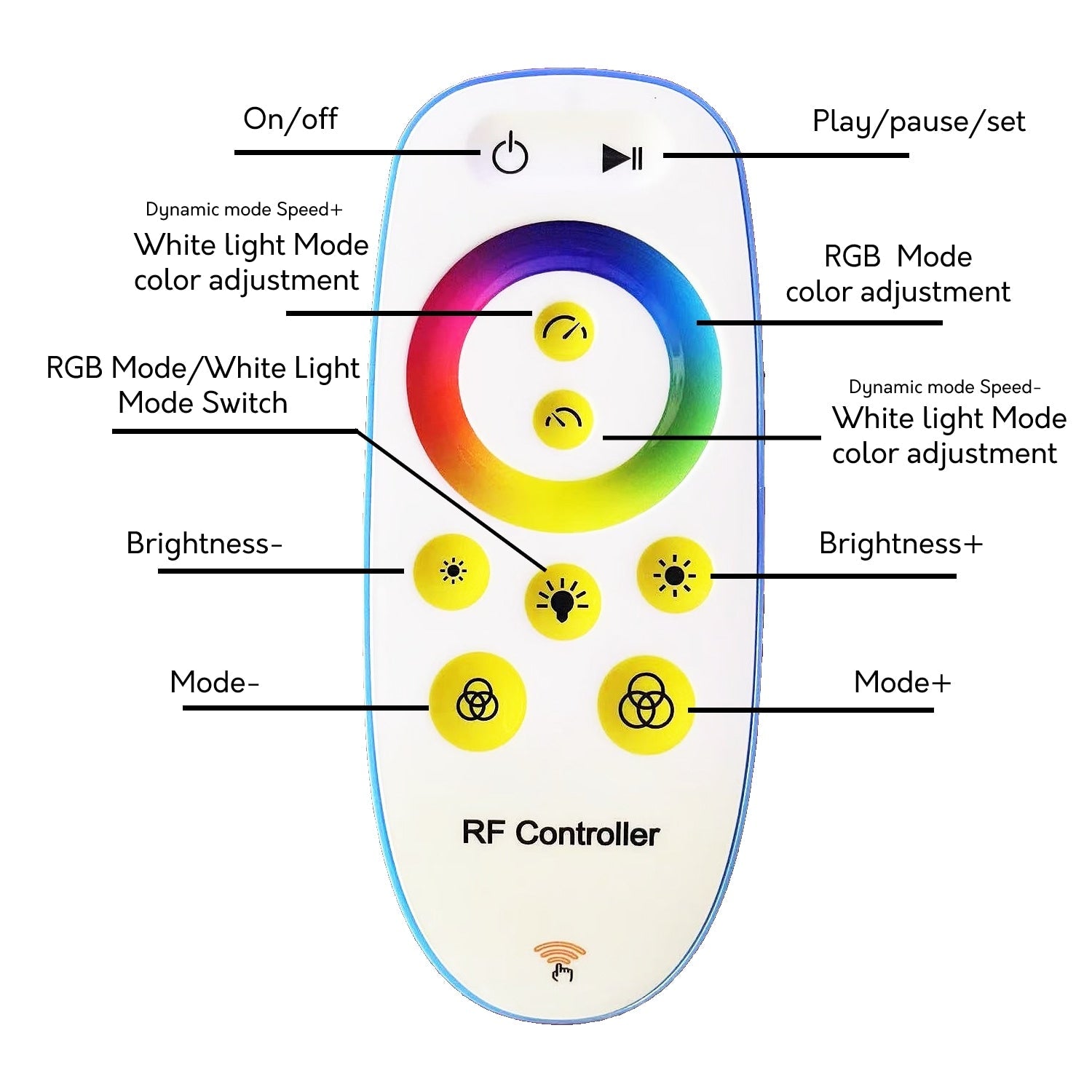 69 Dimmable LED Arched/Arc Floor Lamp - RGBW - N/A