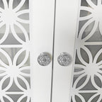 70 in. Rustic Decorative Floral Door TV Stand for up to 80 TVs