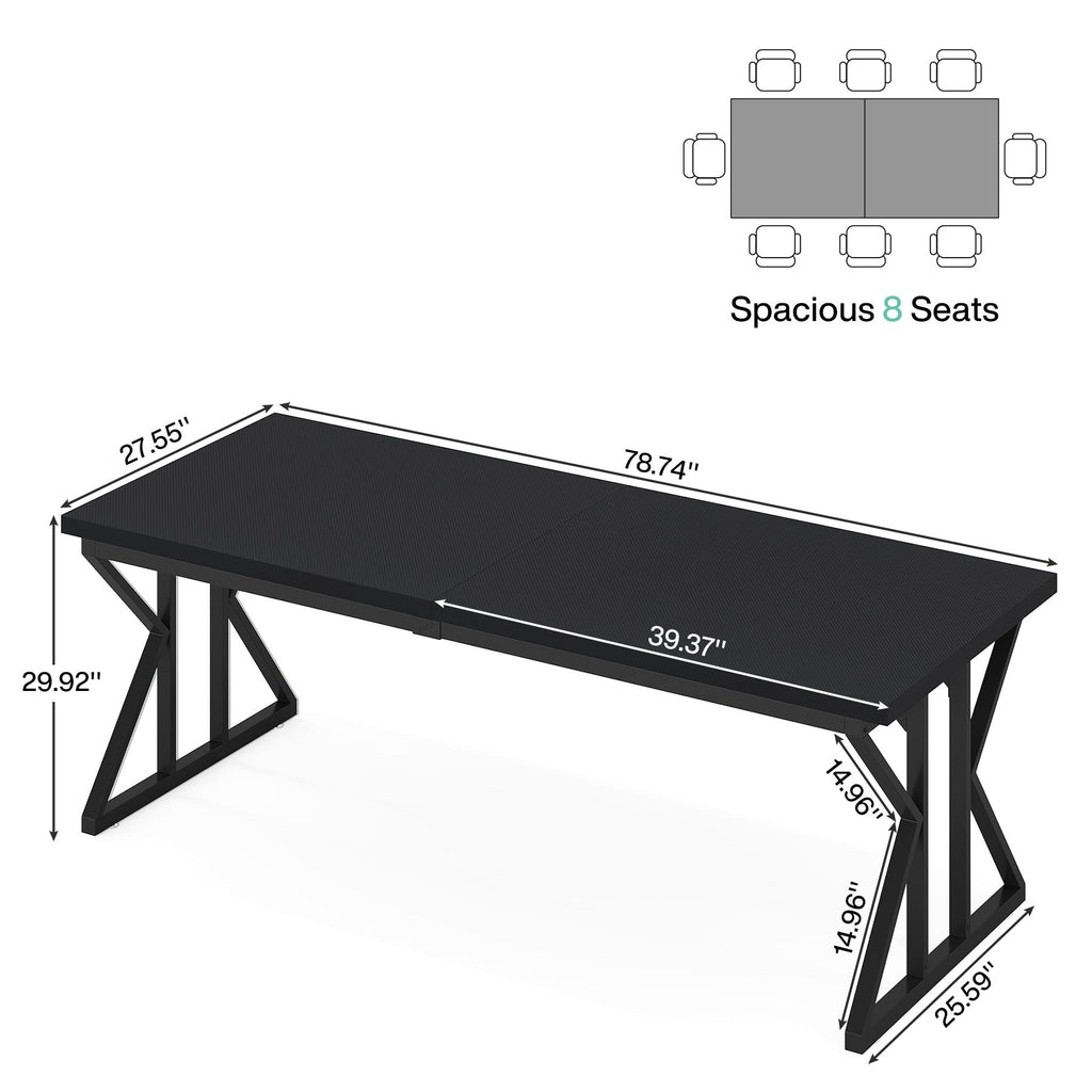 70.8-Inch Executive Desk, Large Computer Office Desk Workstation