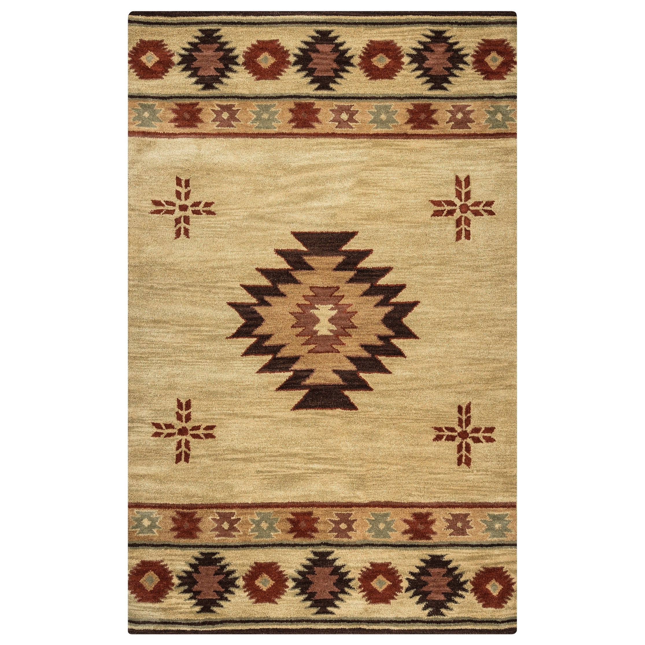 Alora Decor Ryder Southwestern Hand-tufted Wool Rug