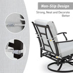 Aoodor Patio High Back Chair Cushions Set of 4, 46x21x4 Inches(Only Cushions)