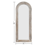 Dovelina Rustic Arched Distressed Wood Mirror Full-length Floor Mirror