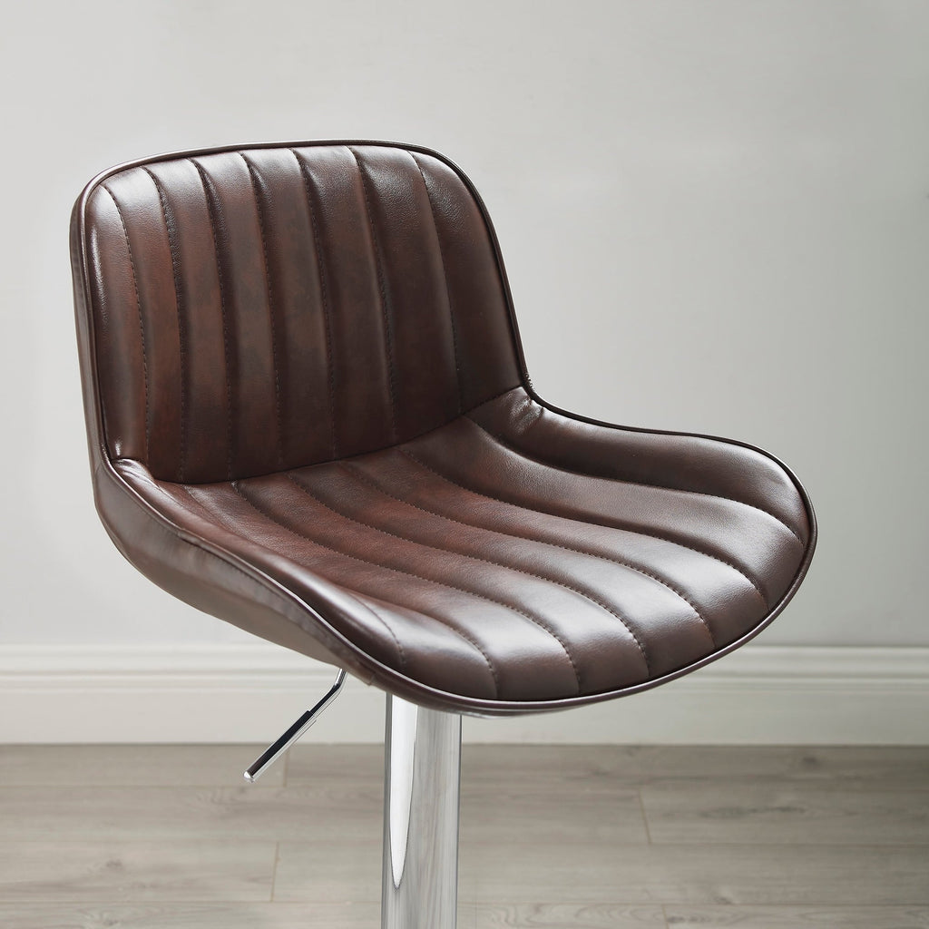 Art Leon Adjustable Height Swivel Barstool, Set of 2