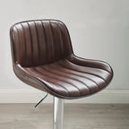 Art Leon Adjustable Height Swivel Barstool, Set of 2