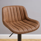 Art Leon Adjustable Height Swivel Barstool, Set of 2