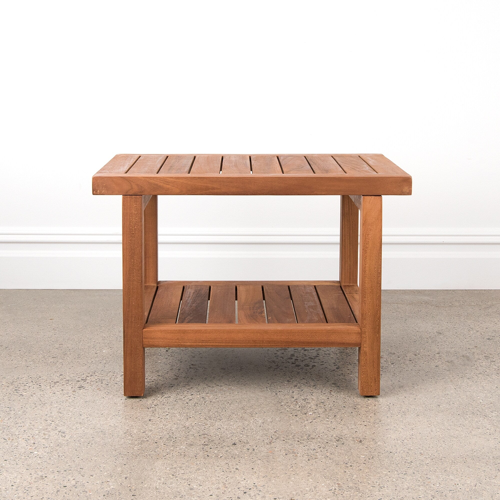 Aurora Home Indonesian Teak Shower Table/Bench