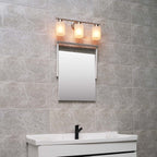 Bellevue Lydia 3 Light 23 Wide Bathroom Vanity Light with Frosted