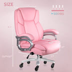 Bossin Big and Tall Executive Office Chair,500LBS Adjustable Lumbar Support Ergonomic Chair with High Back PU Leather Computer