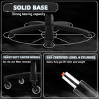 Bossin Big and Tall Executive Office Chair,500LBS Adjustable Lumbar Support Ergonomic Chair with High Back PU Leather Computer