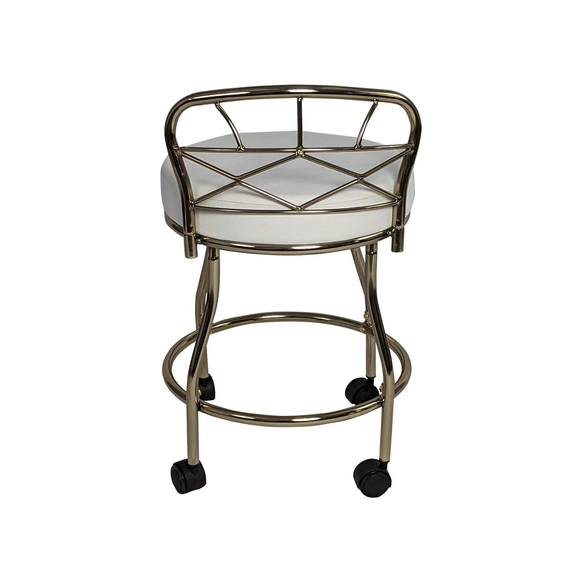 Carolina Living Diana X-Back Vanity Stool with Casters