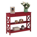 Convenience Concepts Oxford 1 Drawer Console Table with Shelves