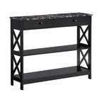 Convenience Concepts Oxford 1 Drawer Console Table with Shelves
