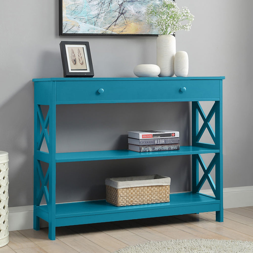 Convenience Concepts Oxford 1 Drawer Console Table with Shelves