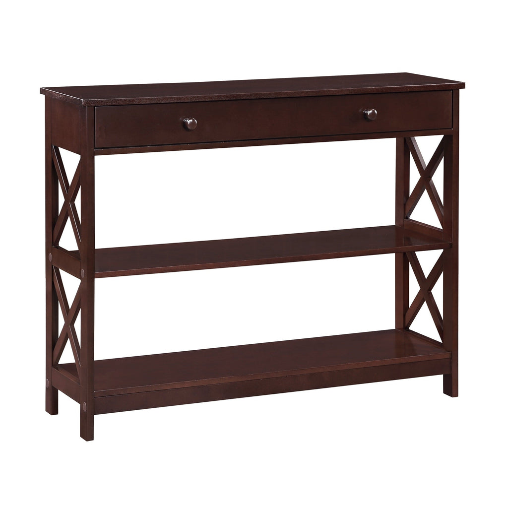 Convenience Concepts Oxford 1 Drawer Console Table with Shelves