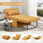 Convertible Sofa Bed Sleeper Sofa Chair Couch Folding Ottoman Recliner Chairs for Living Room