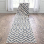 Custom Size Runner Harlow Trellis Modern Hallway Stair Rug