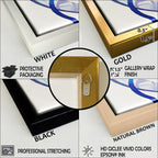 Designart White And Black Tranquility Unleashed III Abstract Marble Framed Wall Art Set Of 3 For Office Decor