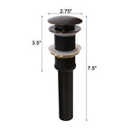 Elite Oil-rubbed Bronze Tall Single-handle Bathroom Vessel Faucet and Pop-up Drain