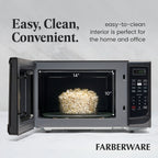 Farberware 1000-Watt 1.1 Cu. Ft. Countertop Microwave Oven With LED Lighting and Child Lock