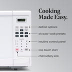 Farberware 1000-Watt 1.1 Cu. Ft. Countertop Microwave Oven With LED Lighting and Child Lock