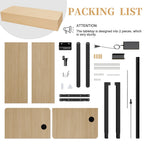 Futzca Height Adjustable Electric Standing Desk Sit Stand Computer Stand up Desk with Splice Board