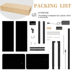 Futzca Height Adjustable Electric Standing Desk Sit Stand Computer Stand up Desk with Splice Board