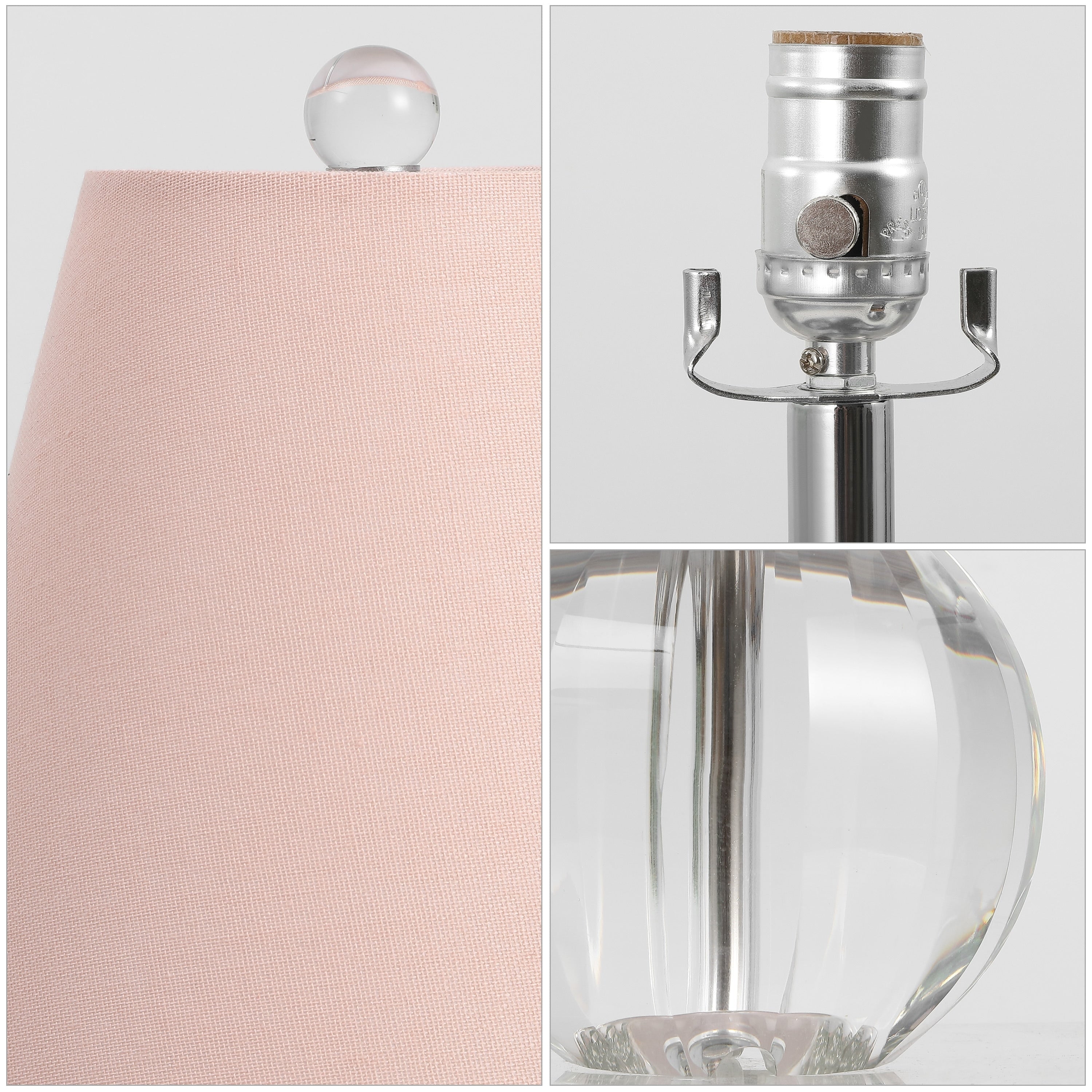 Goddard 16 Crystal Ball/Metal LED Table Lamp, By JONATHAN Y