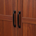 HOMCOM 63 2-Door Kitchen Pantry, Freestanding Storage Cabinet with 5-tier Shelving and 2 Adjustable Shelves for Dining Room