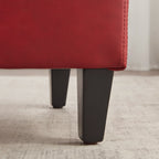 50.3 x 17.50 x 18 Upholstered Rectangular Storage Ottoman-Faux Leather