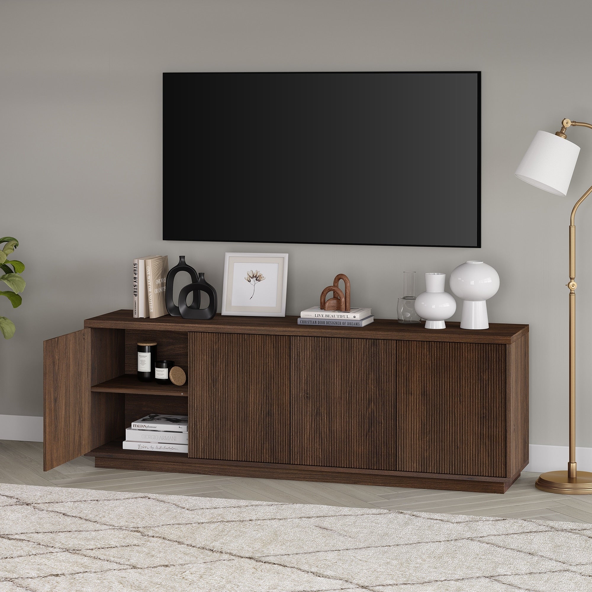 Hanson Rectangular TV Stand for TV's up to 75