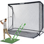 Haokelball Golf Net 10x7.5ft Golf Practice Net with Target Cloth Heavy Duty Golf Hitting Net