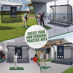 Haokelball Golf Net 10x7.5ft Golf Practice Net with Target Cloth Heavy Duty Golf Hitting Net