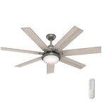 Hunter WiFi Whittington Ceiling Fan with LED Light, Handheld Remote - Windmill - Industrial, Farmhouse, Rustic - SMART FAN!