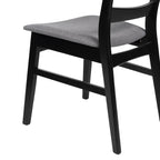 Abrielle Mid-Century Modern Upholstered Rubberwood Dining Chair (Set of 2) by Christopher Knight Home