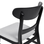 Abrielle Mid-Century Modern Upholstered Rubberwood Dining Chair (Set of 2) by Christopher Knight Home